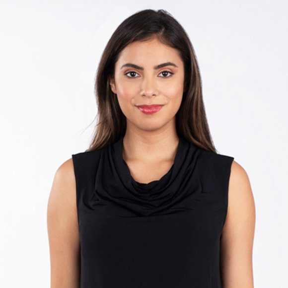 Leota Tops - Leota Women's Sleeveless Face Cover Tunic In Black
